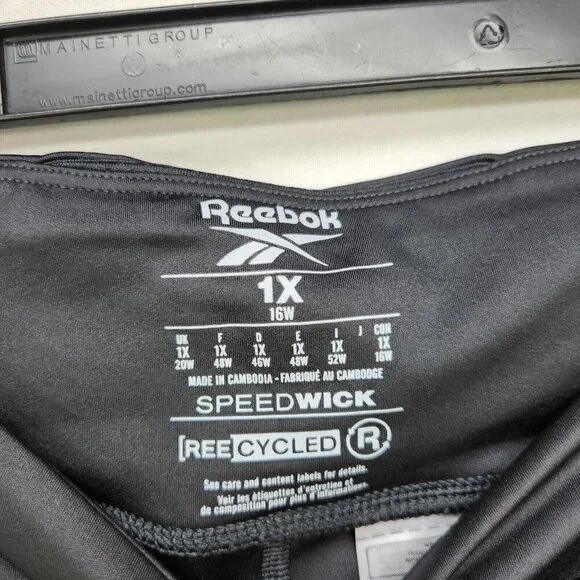 Reebok Women's Yoga Pants Plus Size 1X Bootcut Training Tights Black Stretch - Picture 13 of 15